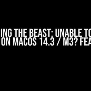 Conquering the Beast: Unable to Install rgdal on macOS 14.3 / M3? Fear Not!