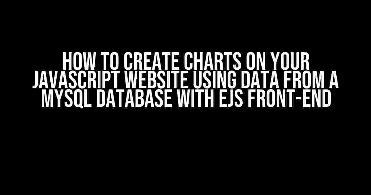 How to Create Charts on Your JavaScript Website using Data from a MySQL Database with EJS Front-end