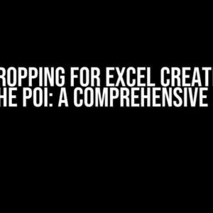 Image Cropping for Excel Creation with Apache POI: A Comprehensive Guide